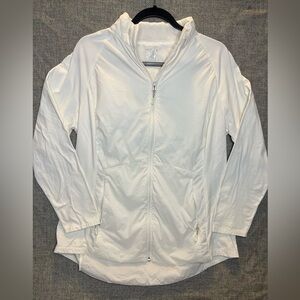 32 Degrees Cool Women's White Athletic Running Track Puffer Core Jacket Size XL